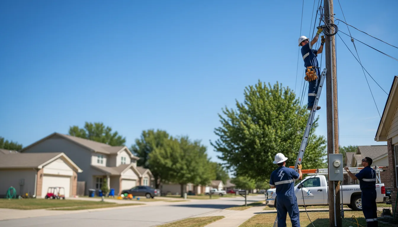 Residential electrician providing installation services in Cottonwood Falls, KS